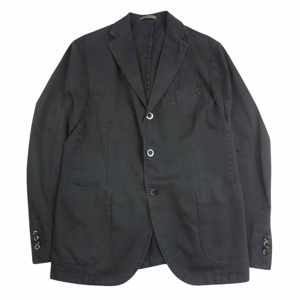 ボリオリ R3302G　 本切羽 サイドベンツ コットン テーラード ジャケット アンコン ジャケット グレー系 50【中古】