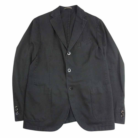 ボリオリ R3302G　 本切羽 サイドベンツ コットン テーラード ジャケット アンコン ジャケット グレー系 50【中古】