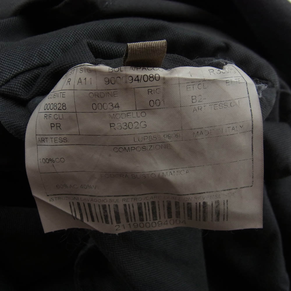 ボリオリ R3302G　 本切羽 サイドベンツ コットン テーラード ジャケット アンコン ジャケット グレー系 50【中古】