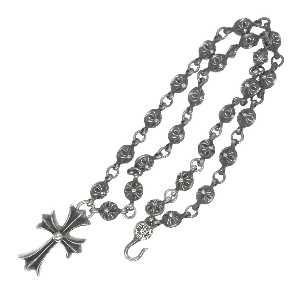 CHROME HEARTS クロムハーツ（原本無） 20inch #1 CRSBL CHN SML CH CRS クロスボールチェーン スモールCHクロス ネックレス 20インチ【中古】