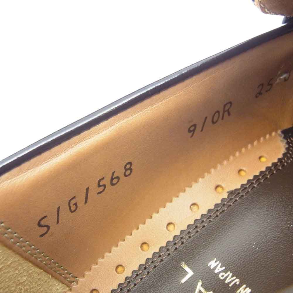 REGAL リーガル SG568 コイン ローファー レザー シューズ ブラック系 25cm【中古】