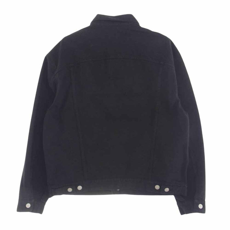 Supreme シュプリーム 23AW Stone Island Denim Trucker Jacket ストーンアイランド デニム トラッカー ジャケット ブラック系 M【極上美品】【中古】