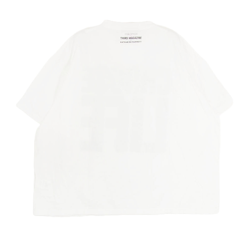KATHARINE HAMNETT キャサリン・ハムネット CHHOSE LIFE プリント 半袖 Tシャツ ホワイト系 F【新古品】【未使用】【中古】