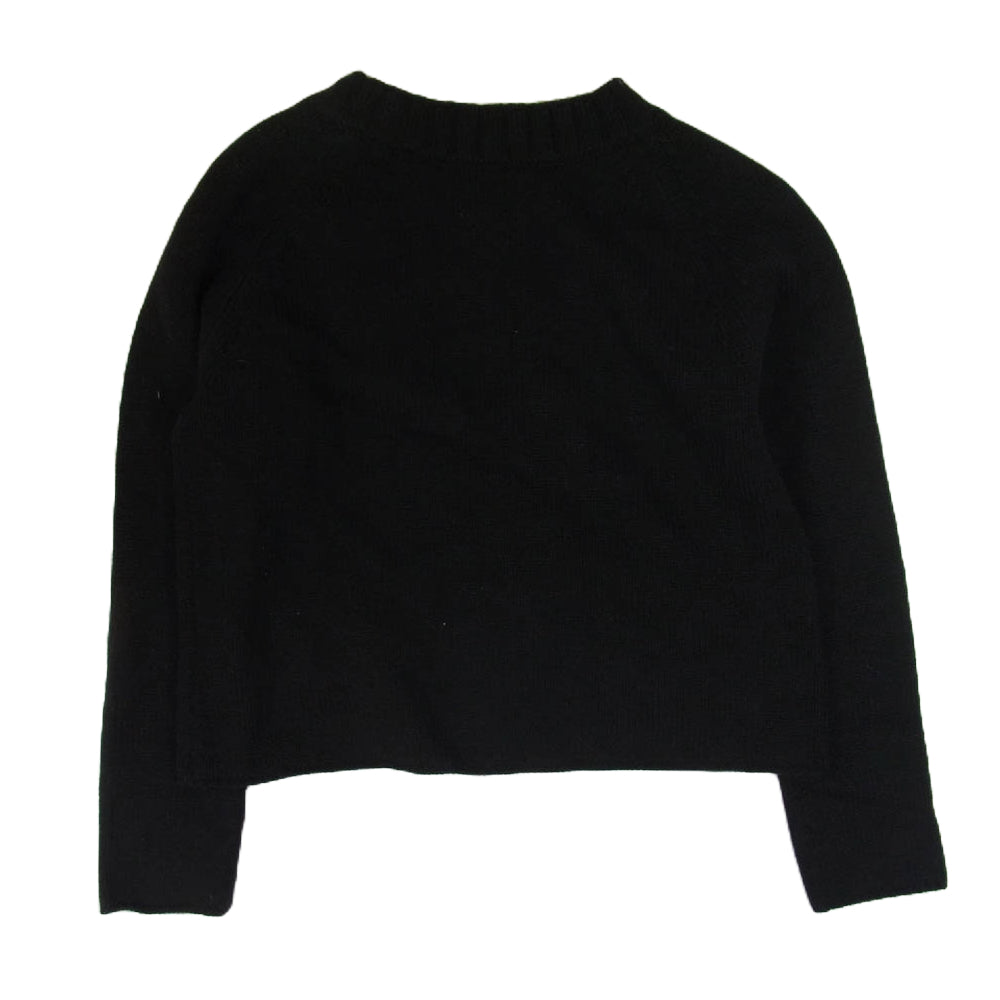 エイド ショート ニット カーディガン ブラック系 M【中古】