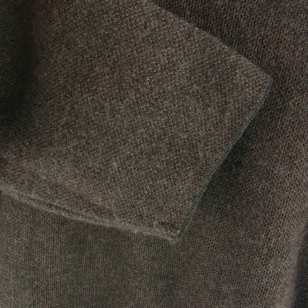 Deuxieme Classe ドゥーズィエムクラス 19AW 19-020-500-4221-3-0 スムースニット ウール ガウン コート チャコール系【中古】