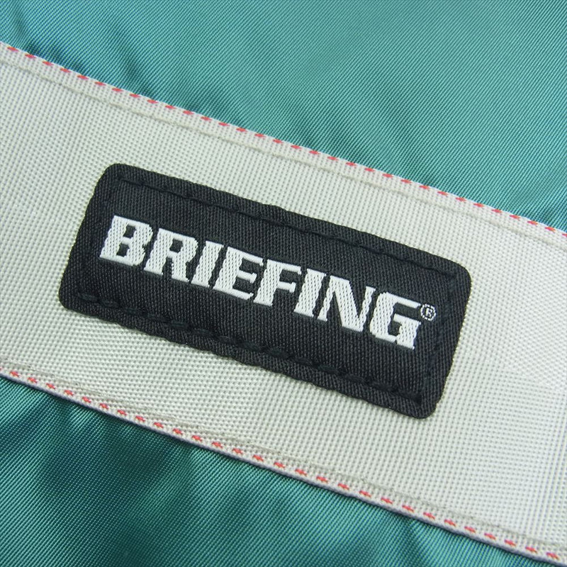 BRIEFING ブリーフィング DRAWSTRING POUCH M ECO TWILL ドローストリング ポーチM エコツイル 巾着 バッグ 収納袋 グリーン系【中古】