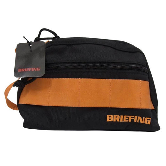 BRIEFING ブリーフィング BRG221G49-010-001 ROUND POUCH AIR CR エアー バリスティック ナイロン ポーチ ブラック系【新古品】【未使用】【中古】