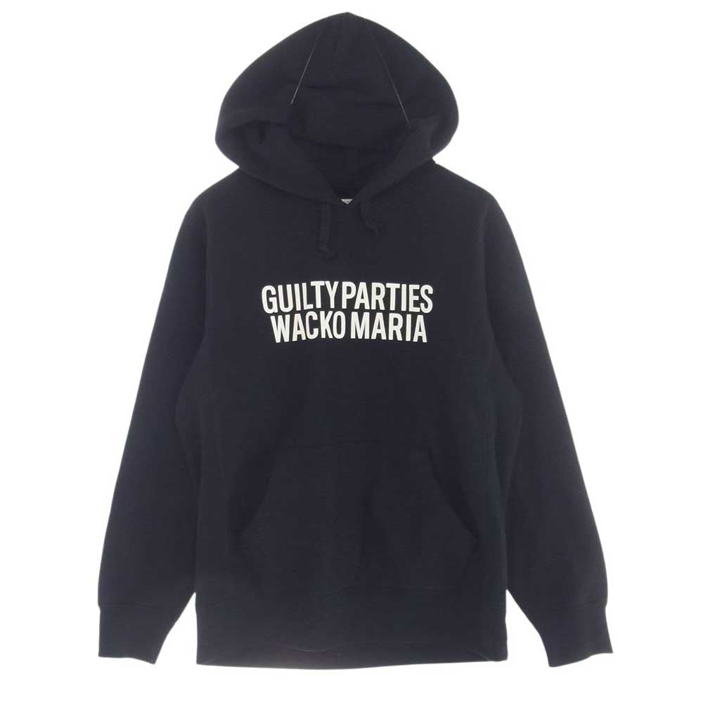 WACKO MARIA ワコマリア 22SSE-WMC-SS01 HEAVY WEIGHT PULLOVER HOODED SWEAT SHIRT ヘビーウェイト プルオーバー パーカー ブラック系 S【中古】