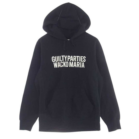 WACKO MARIA ワコマリア 22SSE-WMC-SS01 HEAVY WEIGHT PULLOVER HOODED SWEAT SHIRT ヘビーウェイト プルオーバー パーカー ブラック系 S【中古】
