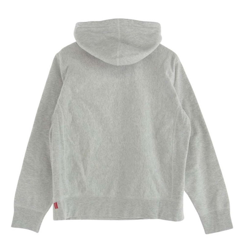 Supreme シュプリーム 18AW Classic Script Hooded Sweatshirt クラシック スクリプト ロゴ 刺繍 スウェット フーディ パーカー グレー系 S【中古】