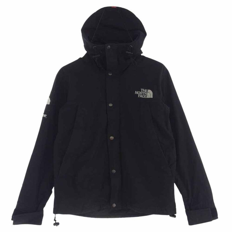 Supreme シュプリーム 10AW NP01199 ×THE NORTH FACE Waxed Cotton Parka ノースフェイス ワックスド コットン マウンテンパーカー オイルドジャケット ブラック系 S【中古】