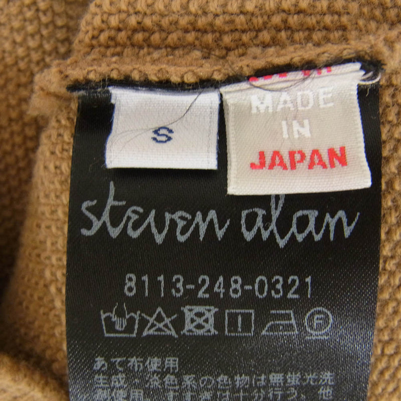 Steven Alan スティーブンアラン 8113-248-0321 ASPR KANOKO SKIPPER LOOSE 鹿の子 スキッパー ルーズ ニット ブラウン系 S【中古】