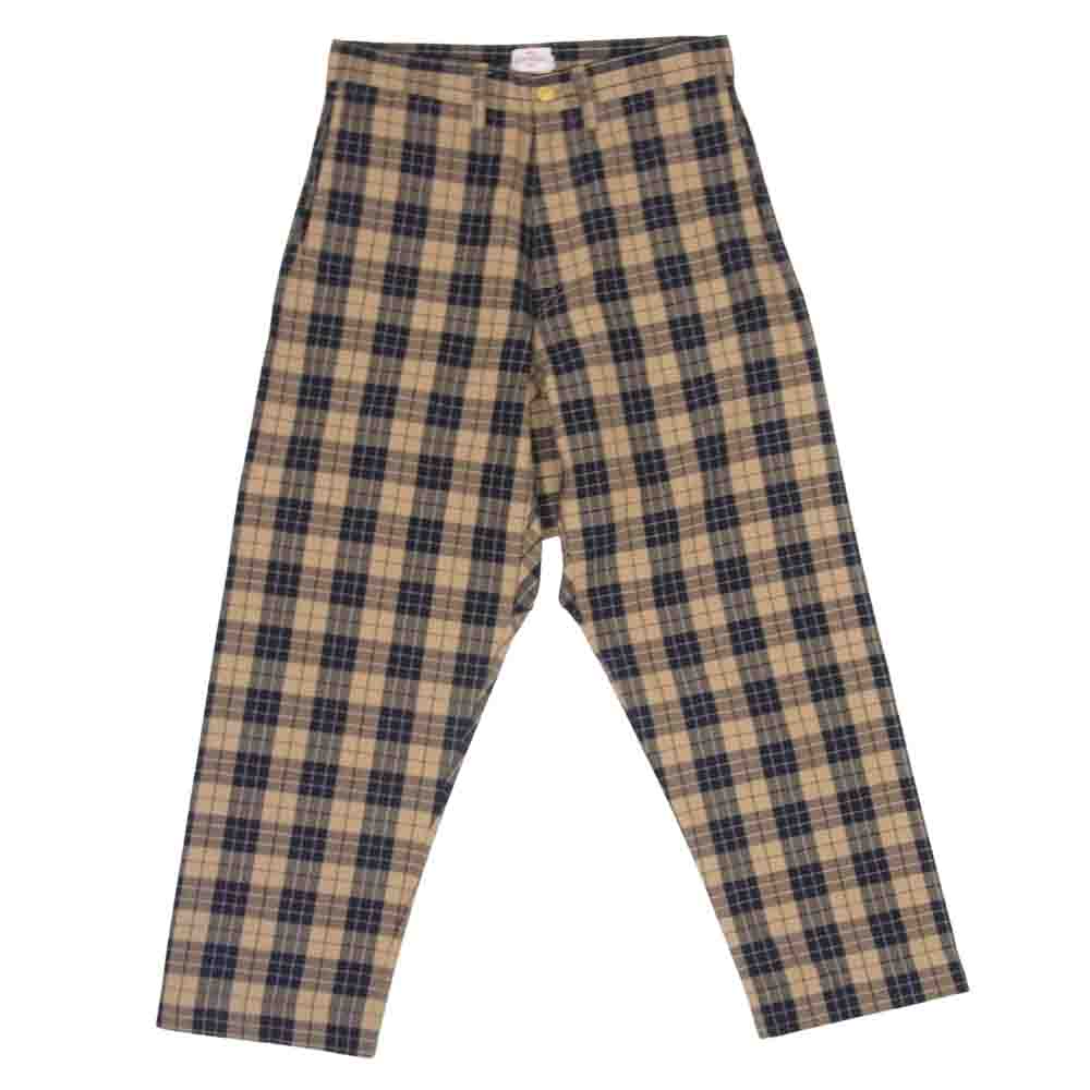 ディア ザムラー ソロ 20AW コットン ポリエステル タータンチェック パンツ ブラウン系 XS【中古】