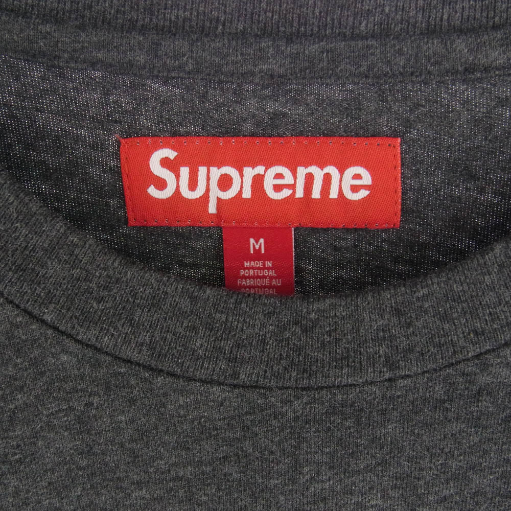 Supreme シュプリーム 24AW Small Box L/S Tee スモール ボックス ロゴ 長袖 Tシャツ チャコール M【極上美品】【中古】