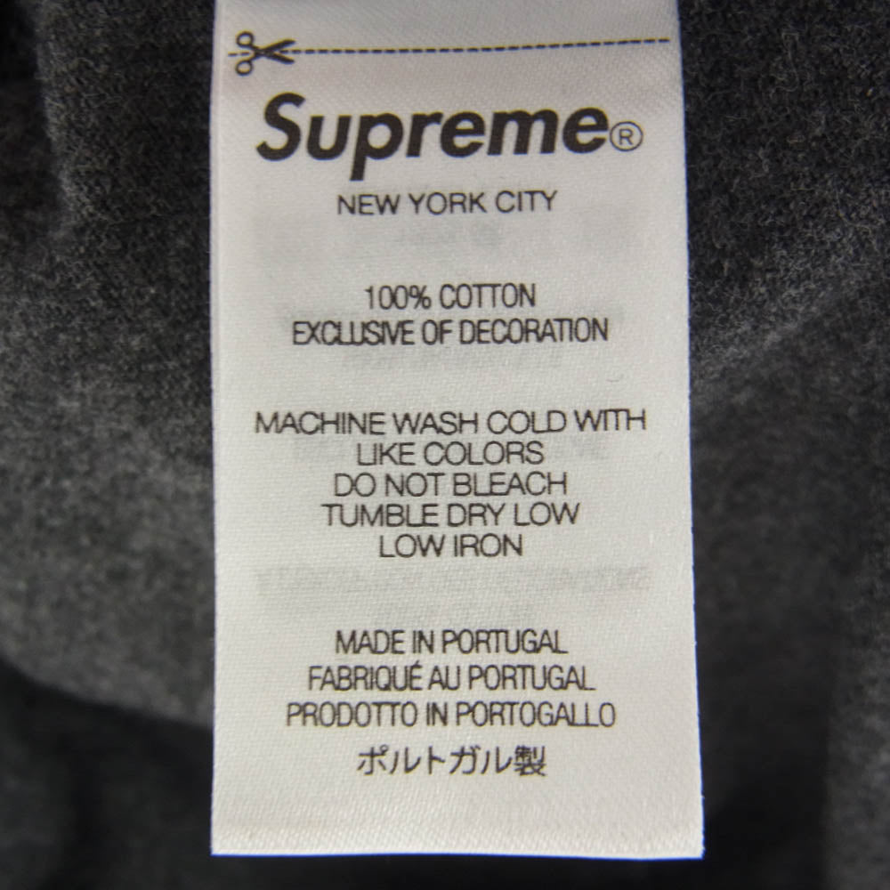 Supreme シュプリーム 24AW Small Box L/S Tee スモール ボックス ロゴ 長袖 Tシャツ チャコール M【極上美品】【中古】