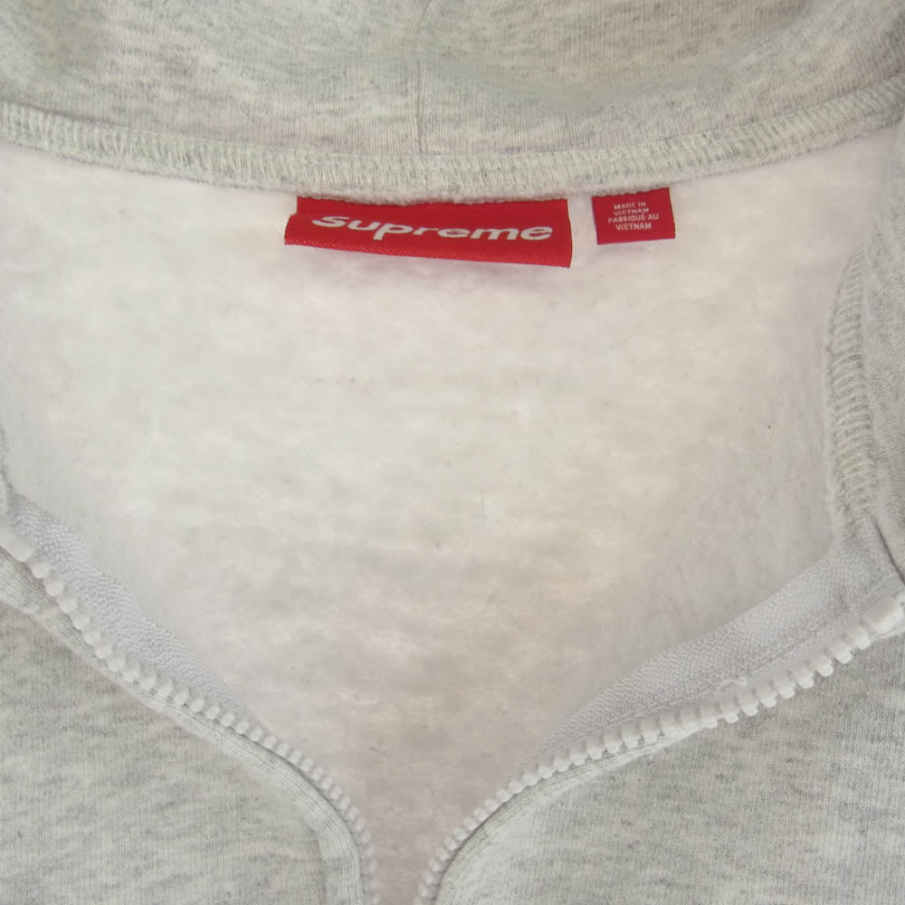 Supreme シュプリーム 24AW Work Zip Up Hooded Sweatshirt ワーク ジップ アップ フーデッド スウェット シャツ グレー系 M【極上美品】【中古】