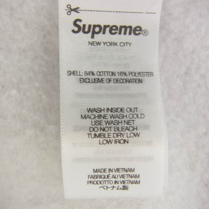 Supreme シュプリーム 24AW Work Zip Up Hooded Sweatshirt ワーク ジップ アップ フーデッド スウェット シャツ グレー系 M【極上美品】【中古】