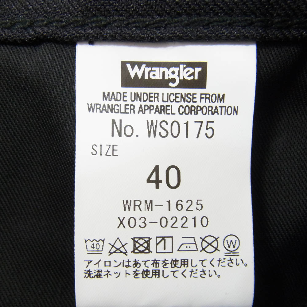 N.HOOLYWOOD エヌハリウッド 23SS 6231-WR02-015peg × Wrangler ラングラー ランチャー ドレス ジーンズ SOLOTEX ブラック系 40【中古】