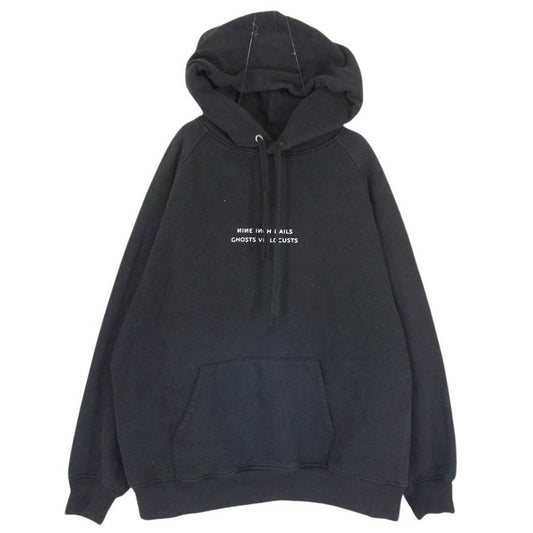COMOLI コモリ 22AW V01-05026 × NINEINCH NAILS ナインインチネイルズ プルオーバー パーカー ブラック系 3【中古】