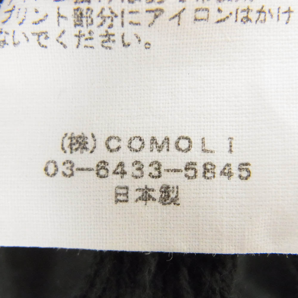 COMOLI コモリ 22AW V01-05026 × NINEINCH NAILS ナインインチネイルズ プルオーバー パーカー ブラック系 3【中古】
