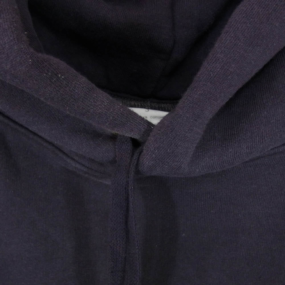 COMOLI コモリ 21AW U03-05002 コットン 吊裏毛 パーカー ネイビー系 3【中古】