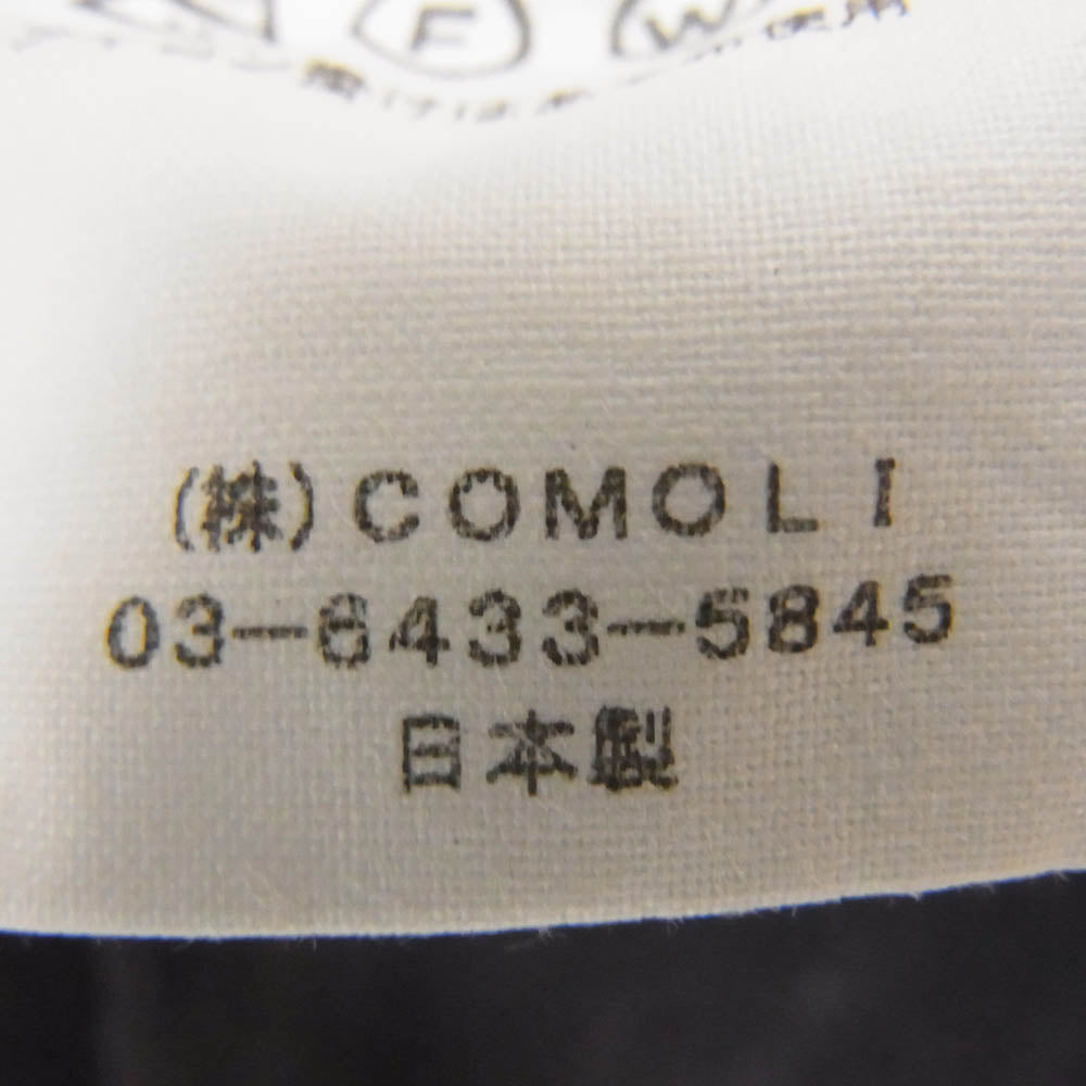 COMOLI コモリ 21AW U03-05002 コットン 吊裏毛 パーカー ネイビー系 3【中古】