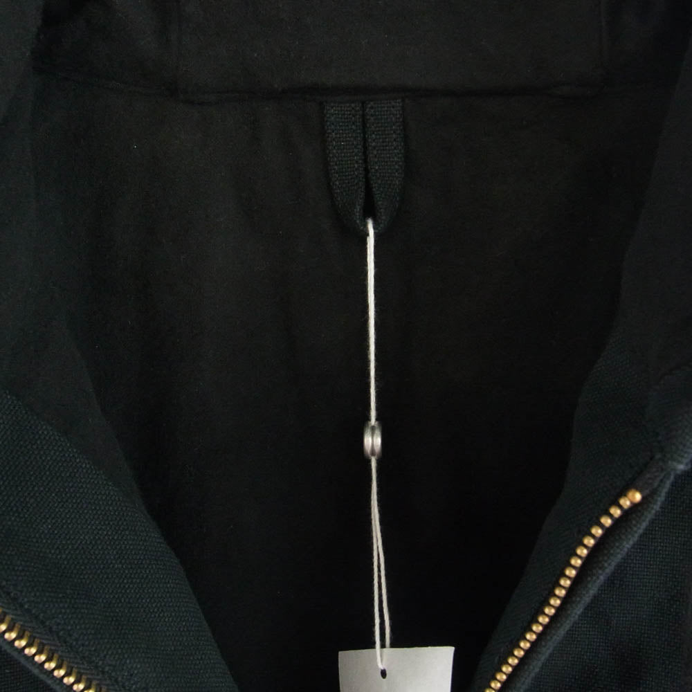 COMOLI コモリ 23SS X01-01011 コットン ダック ジップ パーカー ブラック系 1【中古】