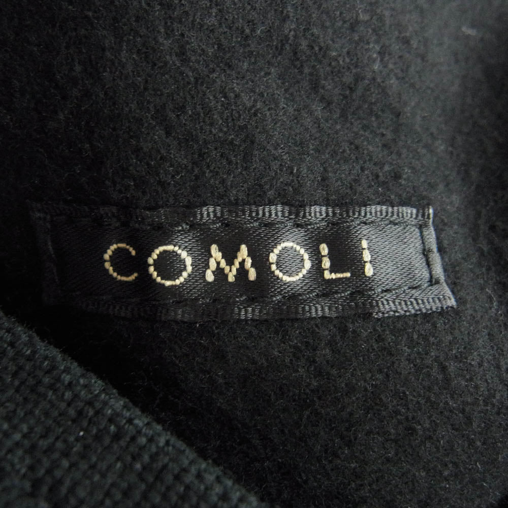 COMOLI コモリ 23SS X01-01011 コットン ダック ジップ パーカー ブラック系 1【中古】