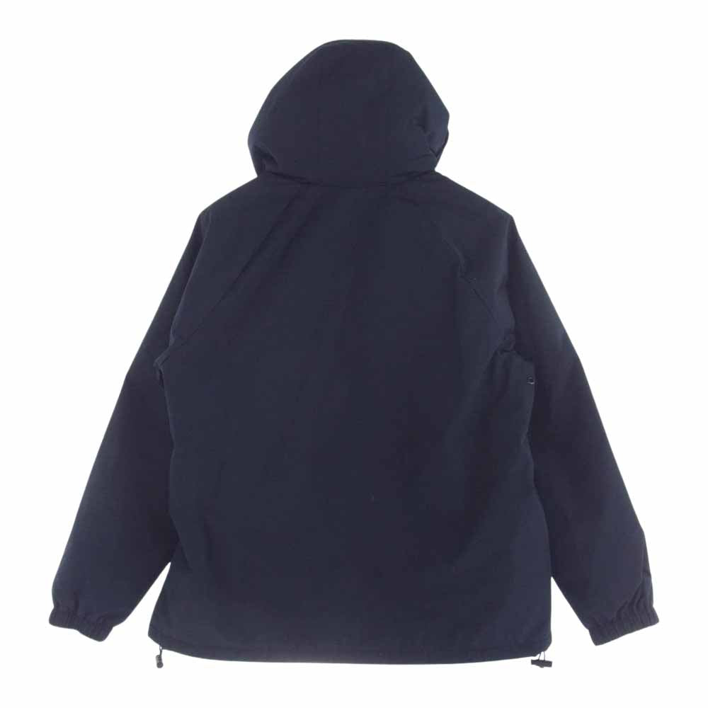 A.P.C. アーペーセー 中綿 裏地フリース ナイロン フーディ ジャケット ネイビー系 S【中古】