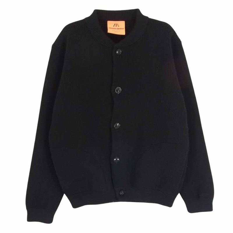 アンデルセンアンデルセン SKIPPER JACKET ウール ニット カーディガン ブラック系 M【中古】