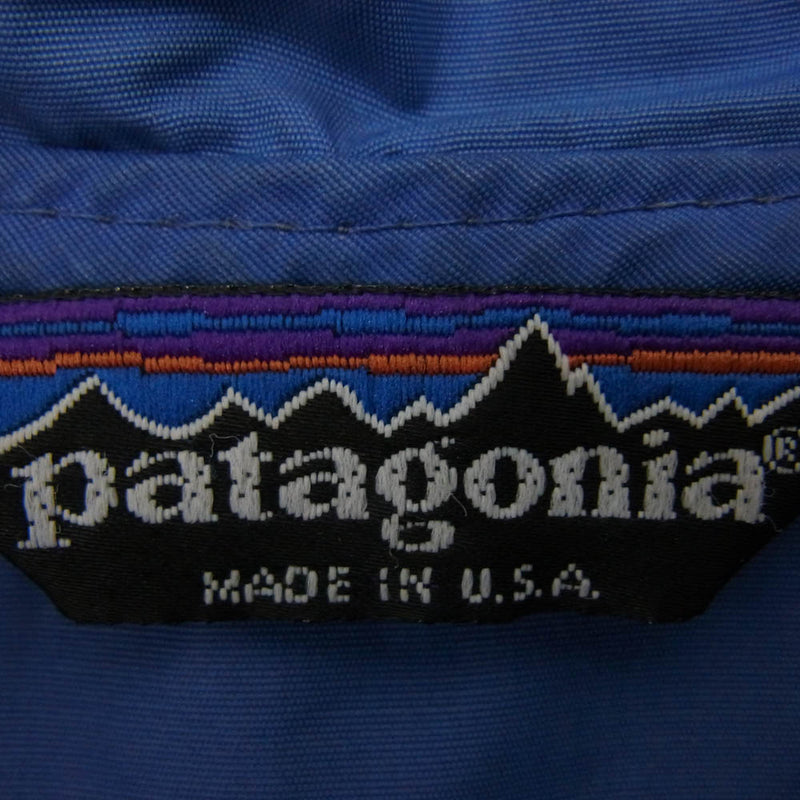 patagonia パタゴニア 80s 三角タグ ナイロン アノラック パーカー ジャケット ブルー系 XL【中古】