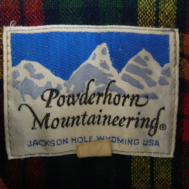 ヴィンテージ 80s POWDERHORN MOUNTAINEERING パウダーホーン マウンテンパーカー ジャケット L【中古】