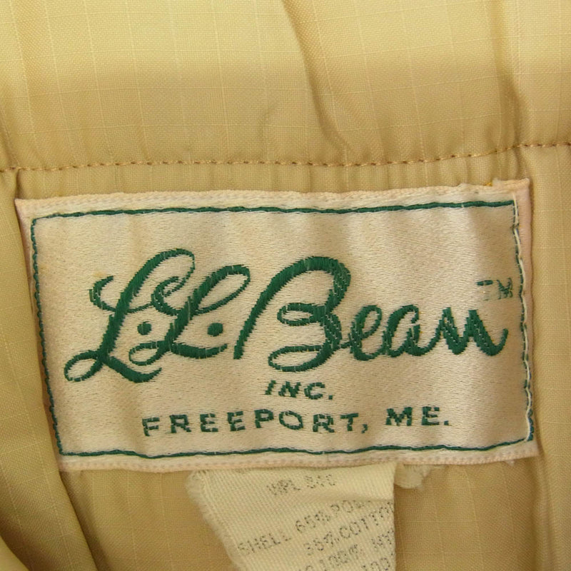 L.L.Bean エルエルビーン VINTAGE ヴィンテージ 70s 筆記体タグ 中綿ジャケット ネイビー系 M【中古】