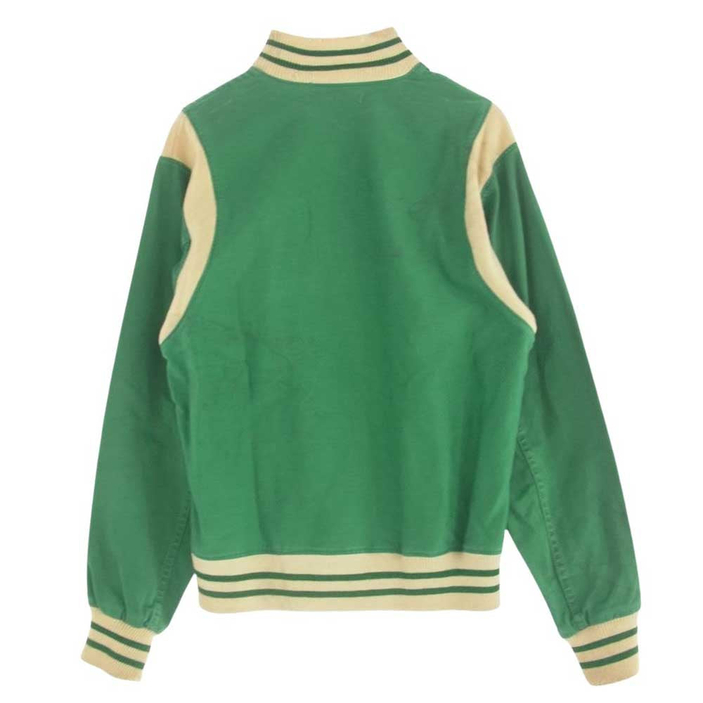 ヴィンテージ 50s lowe&campbell Varsity Jacket キャンバス スタジアム ジャケット スタジャン グリーン系【中古】