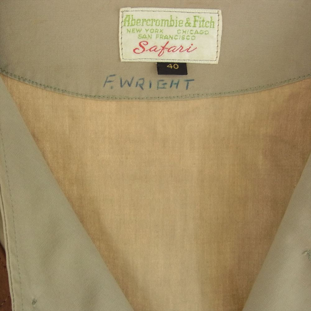 アバクロンビー&フィッチ VINTAGE ヴィンテージ 60s SAFARIタグ サファリ ハンティング ジャケット ベージュ系 記載なし【中古】
