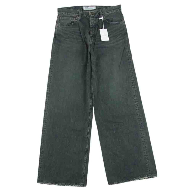 ダイリク 24SS D-15 Wide Denim Pants ワイド デニム パンツ コットン 日本製 グレー系 29【極上美品】【中古】