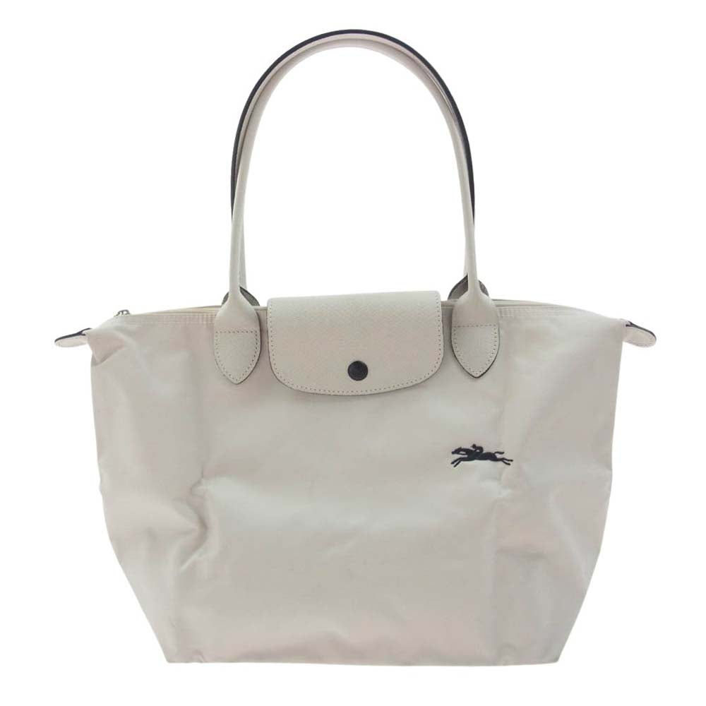 Longchamp ロンシャン ルプリアージュ M ショルダー バッグ トート ベージュ系 ベージュ系【中古】
