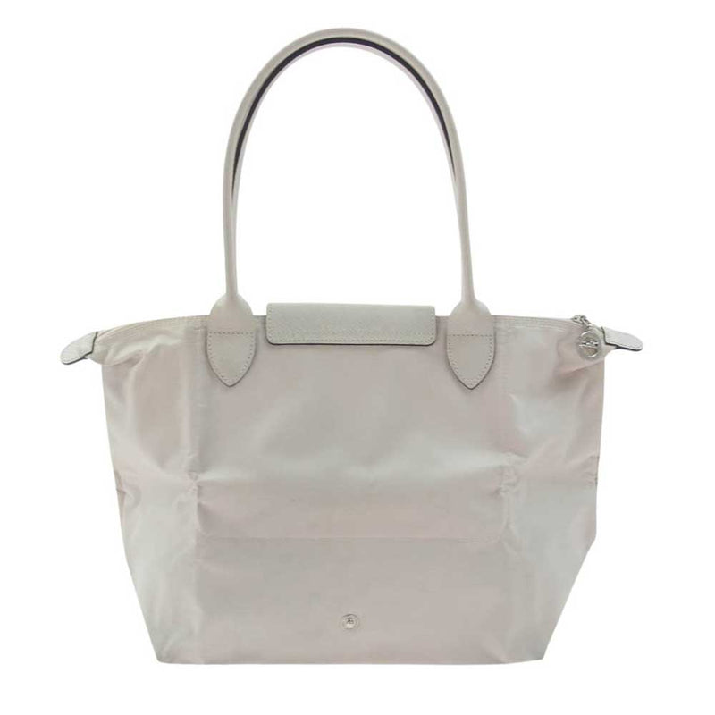 Longchamp ロンシャン ルプリアージュ M ショルダー バッグ トート ベージュ系 ベージュ系【中古】