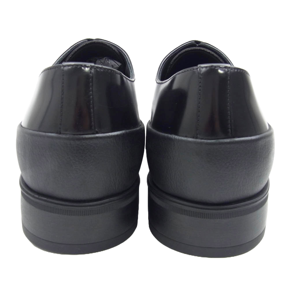 PRADA プラダ 2EG413 ブラッシュド レザー ダービー シューズ ブラック