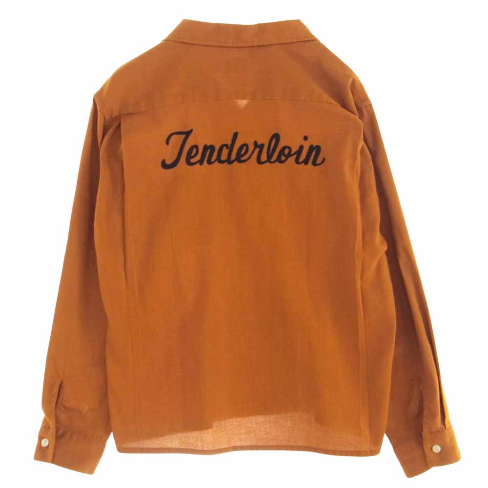 TENDERLOIN テンダーロイン 10SS T-Bowls Sht Long ボーリング 長袖 シャツ オレンジ系 S【中古】