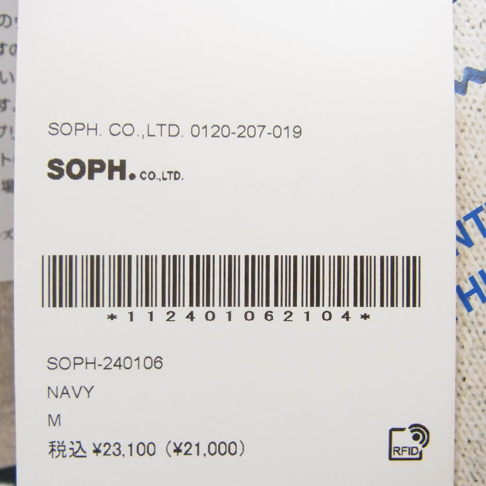 SOPHNET. ソフネット C8-Z009 Champion チャンピオン Reverse Weave リバースウィーブ SOPH ロゴ クルーネック スウェット ネイビー系 M【美品】【中古】