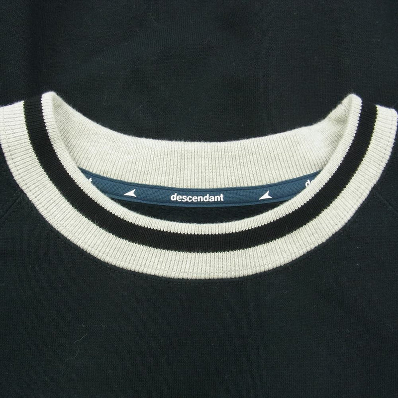 DESCENDANT ディセンダント 23AW Ship Crew Neck シップ クルー ネック スウェット ブラック系 4【中古】