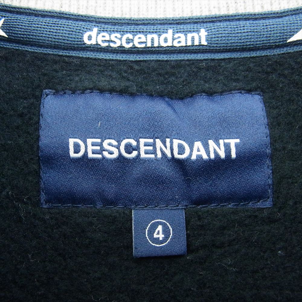 DESCENDANT ディセンダント 23AW Ship Crew Neck シップ クルー ネック スウェット ブラック系 4【中古】