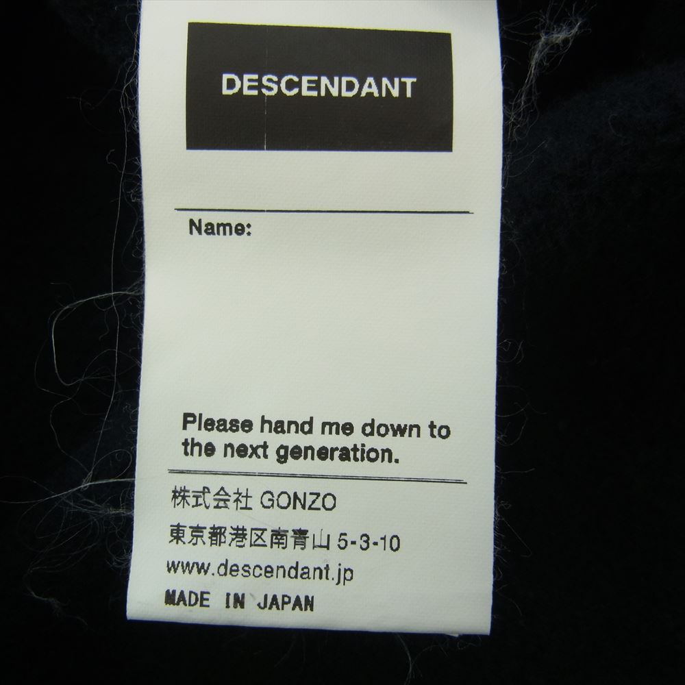 DESCENDANT ディセンダント 23AW Ship Crew Neck シップ クルー ネック スウェット ブラック系 4【中古】