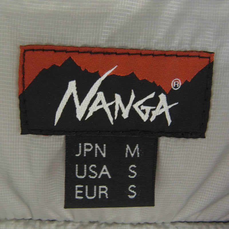 NANGA ナンガ ND2241-1A031 MINIMARHYTHM DOWN ZIP BLOUSON ミニマリズム ダウン ジップ ブルゾン ブラック系 M【美品】【中古】