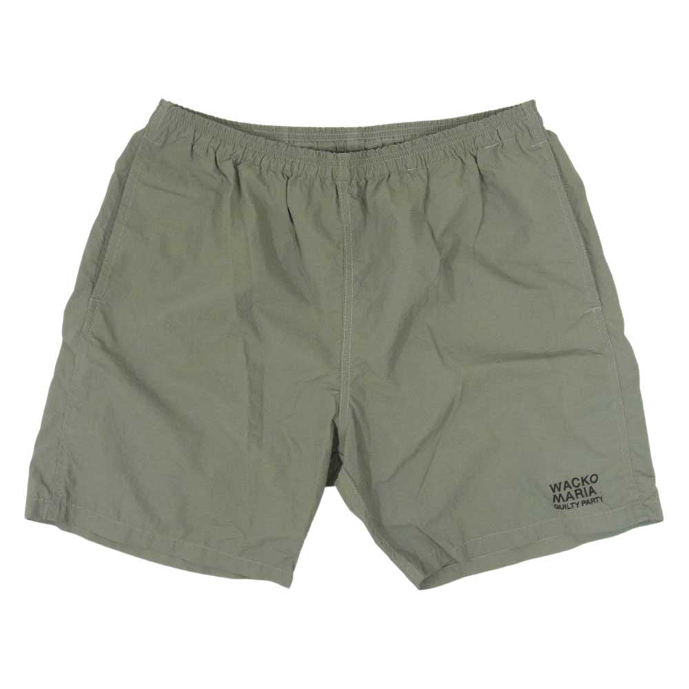 WACKO MARIA ワコマリア BOARD SHORTS ナイロン ショーツ カーキ系 XL【中古】