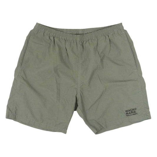WACKO MARIA ワコマリア BOARD SHORTS ナイロン ショーツ カーキ系 XL【中古】