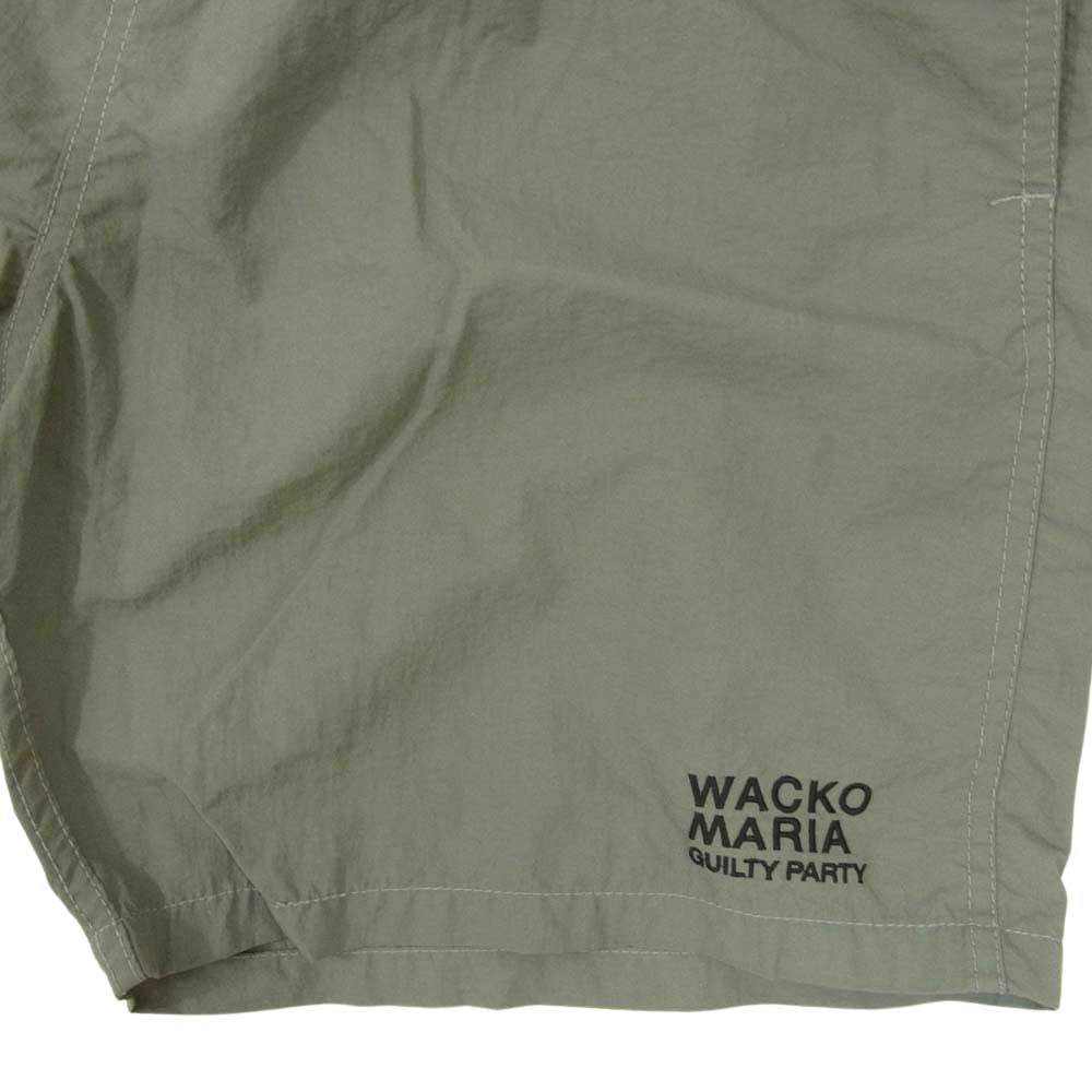 WACKO MARIA ワコマリア BOARD SHORTS ナイロン ショーツ カーキ系 XL【中古】