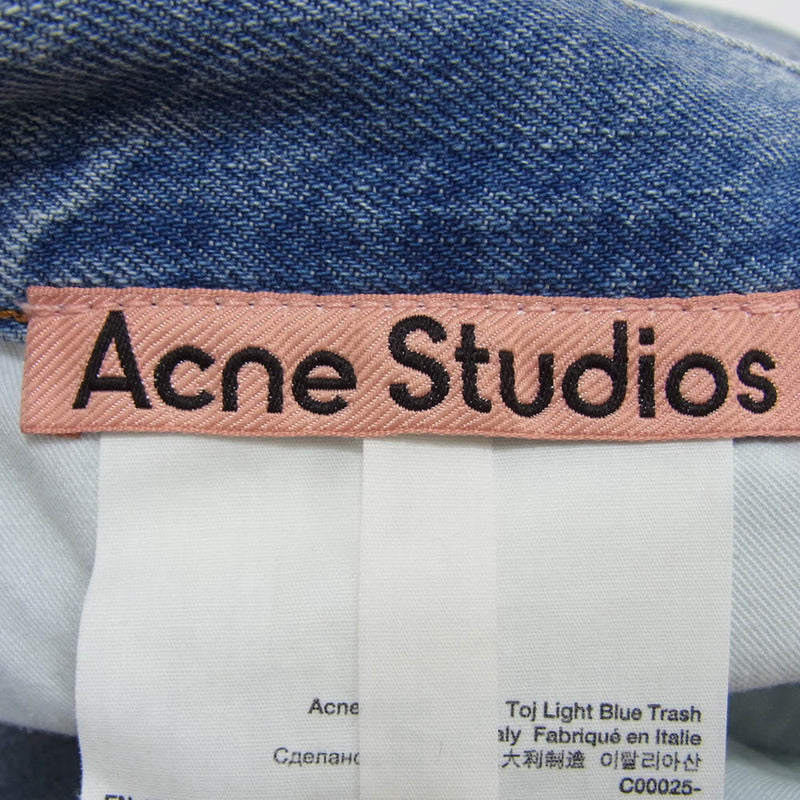 ACNE STUDIOS アクネストゥディオズ C00025 1991 Toj Light Blue Trash デニム パンツ インディゴブルー系 31【中古】