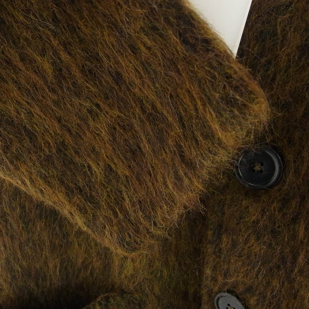 アワーレガシー M4213CRM CARDIGAN OLIVE MELANGE MOHAIR アルパカ混 カーディガン カーキ系 46【中古】